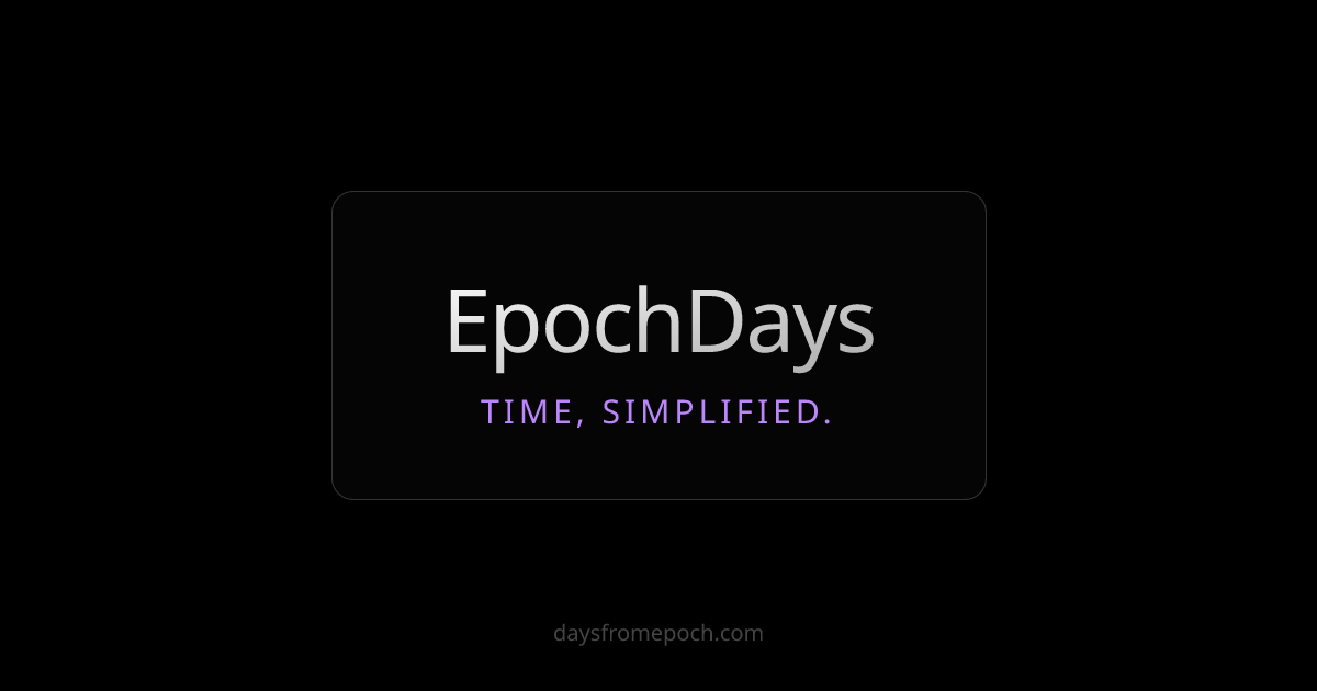days-from-epoch-unix-timestamp-converter